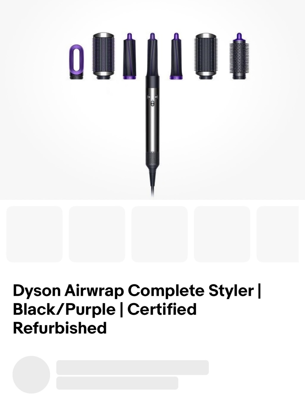 Dyson Airwrap Complete Styler — Black with Purple Accents